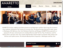 Tablet Screenshot of amarettoband.com